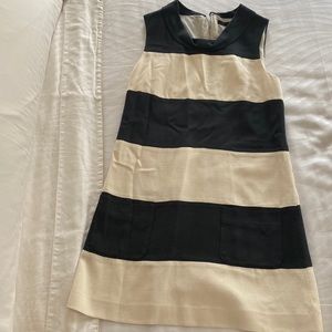 rachel zoe striped dress, size 0, black and white